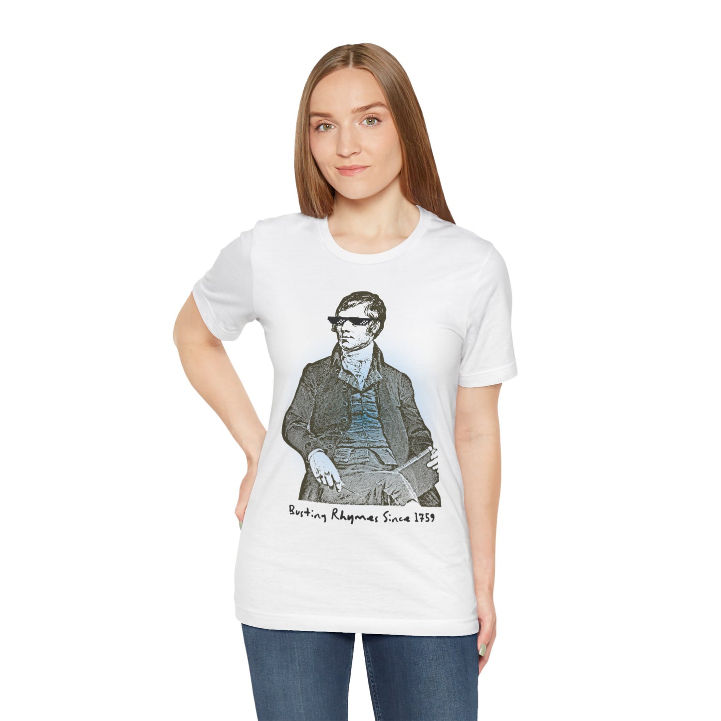 Robbie Burns Unisex Jersey Short Sleeve Tee - "Busting Rhymes Since 1759"